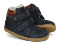 Bobux buty zimowe dziecięce skórzane Timber Arctic Navy (wodoodporne, wełna merynosa)