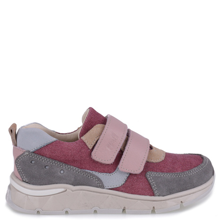 Emel Barcelona sneakersy skórzano materiałowe