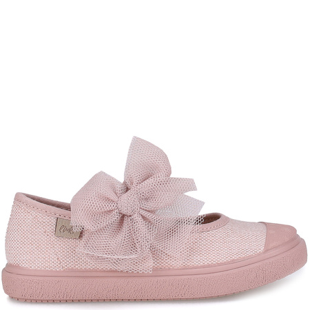 Emel balerinki materiałowe z kokardką