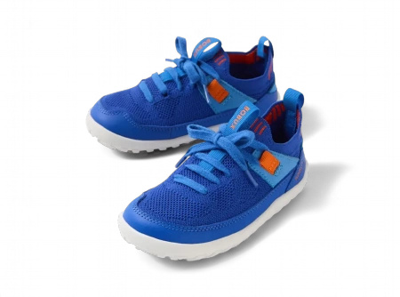 Bobux Alpha Meta Dazzling Blue materiałowe trampki barefoot