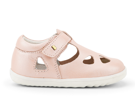 Bobux Zap II Radiant Seashell Shimmer sandały dziecięce skórzane