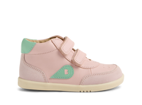 Bobux Champ High Ballet Pink-Hemlock trzewiki skórzane za kostkę