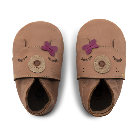 Bobux kapcie dziecięce soft sole Mama Bear Caramel miś