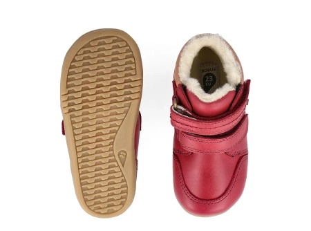 Bobux buty zimowe dziecięce skórzane Timber Arctic Cranberry (wodoodporne, wełna merynosa)