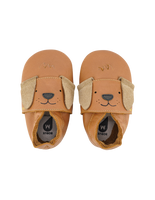 Bobux kapcie dziecięce soft sole Little Pup Caramel piesek