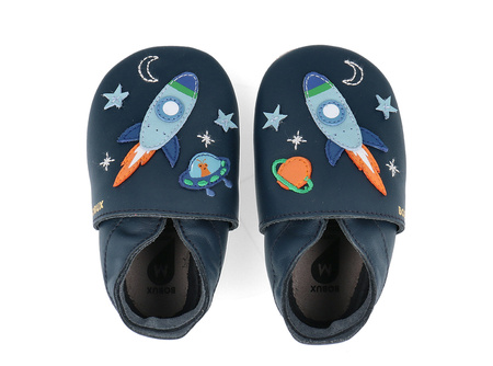 Bobux kapcie dziecięce soft sole Cosmic Rocket Navy kosmos