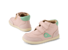 Bobux Champ High Ballet Pink-Hemlock trzewiki skórzane za kostkę