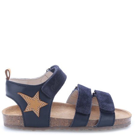 Emel Borneo skórzane sandaly dla dzieci na korku fusbet