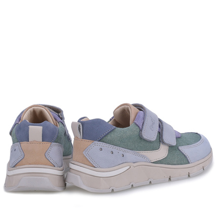 Emel Barcelona półbuty sneakersy skórzano-materiałowe dziecięce