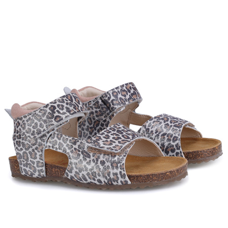 Emel California skórzane sandały dla dzieci na korku fusbet