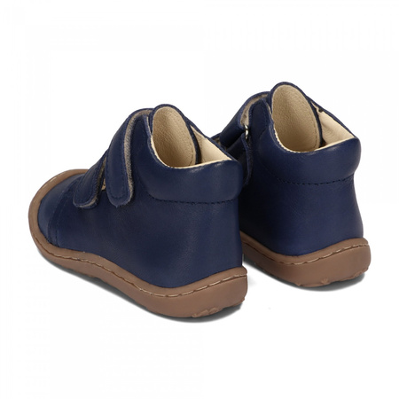 Ameko Mabu L Navy trzewiki skórzane barefoot