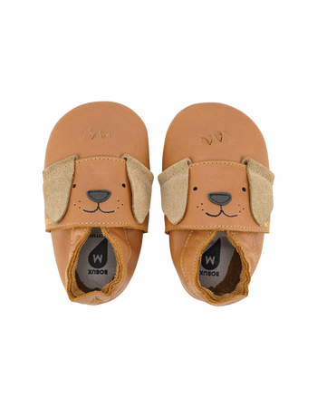 Bobux kapcie dziecięce soft sole Little Pup Caramel piesek
