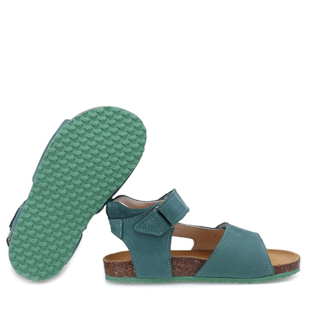 Emel California skórzane sandały dla dzieci na korku fusbet