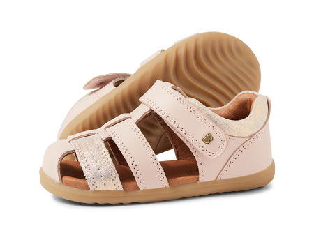 Bobux Roam Cameo Rose sandały dziecięce skórzane