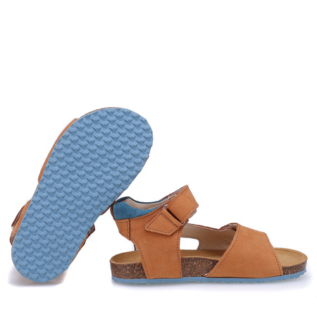 Emel California skórzane sandaly dla dzieci na korku fusbet