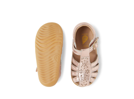 Bobux Chelsea Rose Gold sandały skórzane