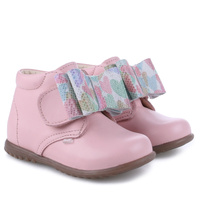 Emel Roczki Como trzewiki skórzane na jeden rzep z kokardą