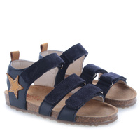 Emel Borneo skórzane sandaly dla dzieci na korku fusbet