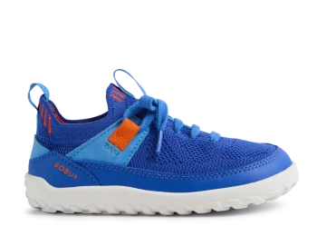 Bobux Alpha Meta Dazzling Blue materiałowe trampki barefoot