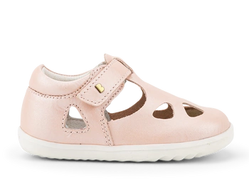 Bobux Zap II Radiant Seashell Shimmer sandały dziecięce skórzane