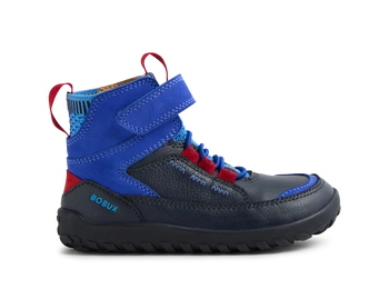 Bobux Alpha Amble Navy skórzane trzewiki za kostkę barefoot