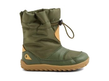 Bobux Alpha Paden Bronze Green śniegowce ze ściagaczem i wełną merynosa