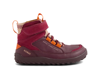 Bobux Alpha Amble Fig skórzane trzewiki za kostkę barefoot