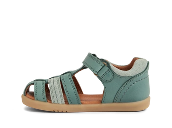 Bobux Roam Iceberg Green sandały dziecięce skórzane