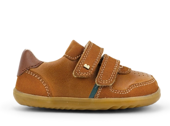 Bobux Riley Caramel + Toffee półbuty dziecięce skórzane