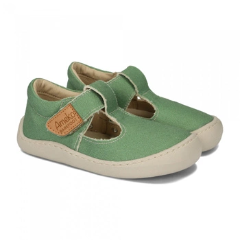 Ameko Axel Green tenisówki materiałowe z wycięciami barefoot