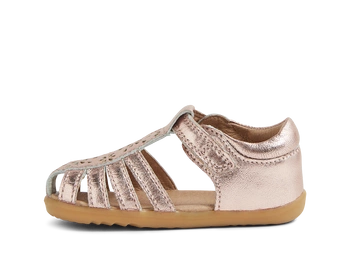 Bobux Chelsea Rose Gold sandały skórzane