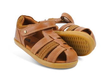 Bobux Roam Caramel sandały dziecięce skórzane