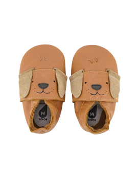 Bobux kapcie dziecięce soft sole Little Pup Caramel piesek